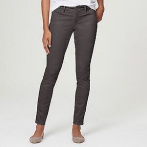 LOFT CURVY SKINNY GRAY CORDUROY PANTS 25/0 EXCELLENT